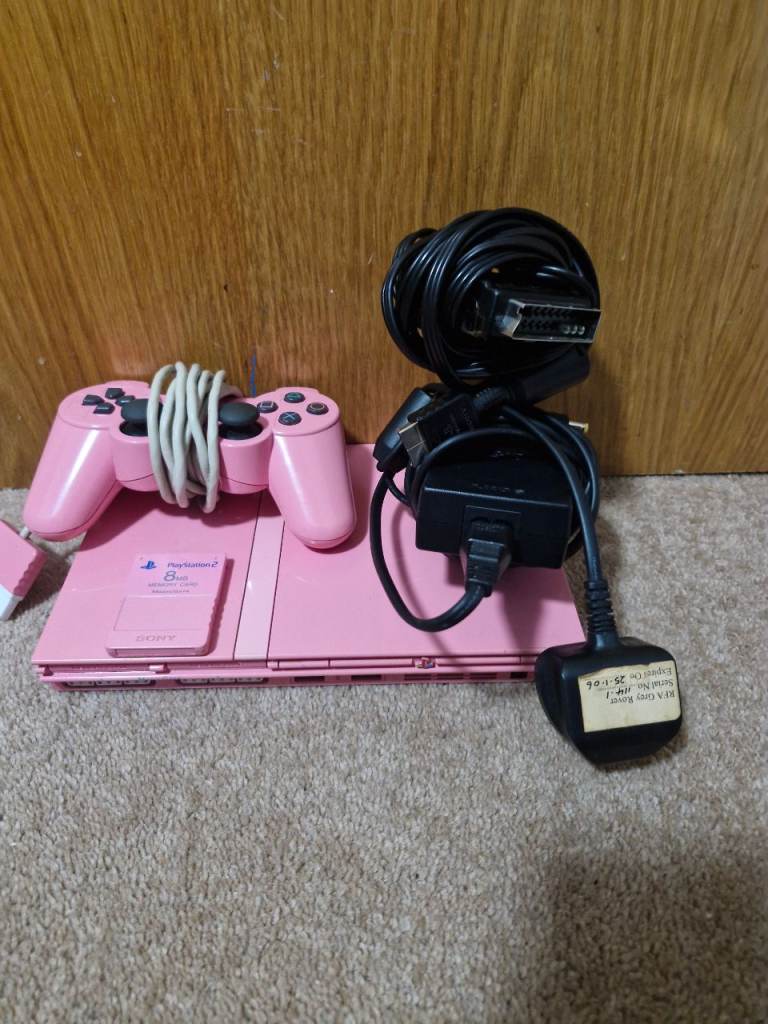 PlayStation 2 slim pink bundle 