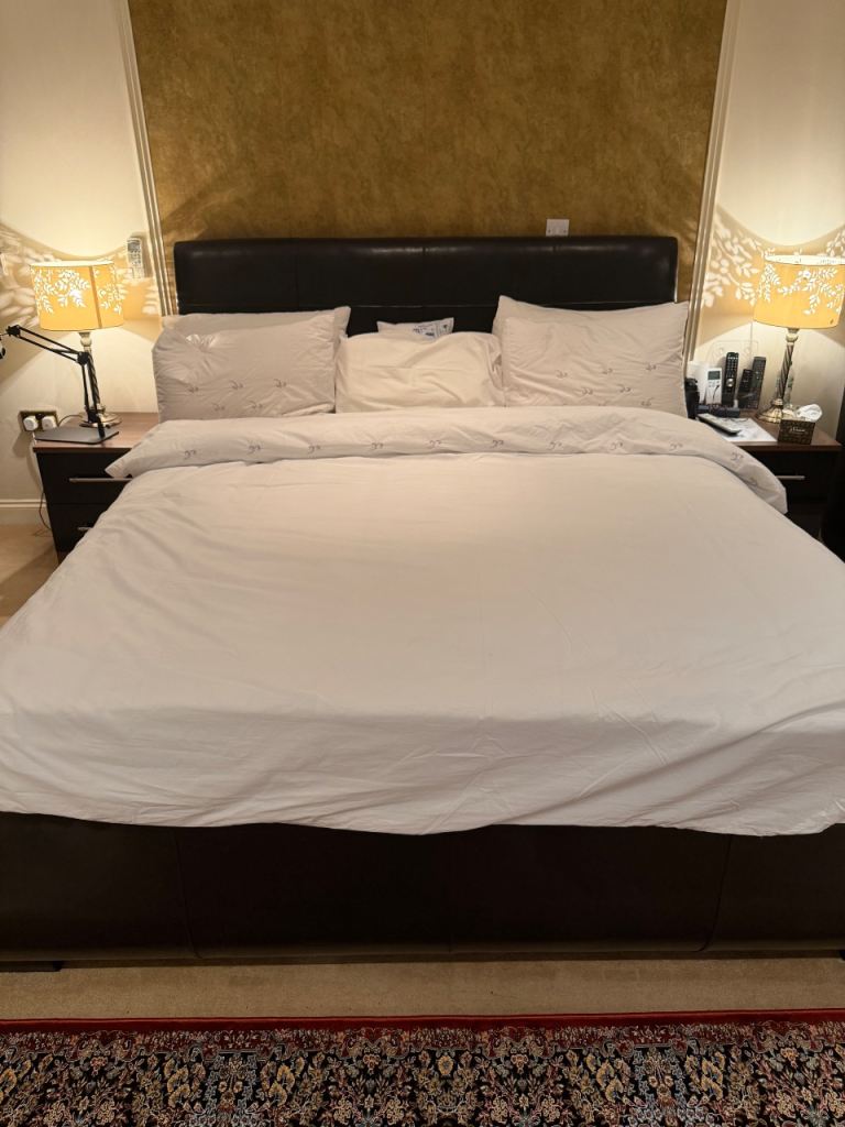 Super King Size Bed with Mattress 