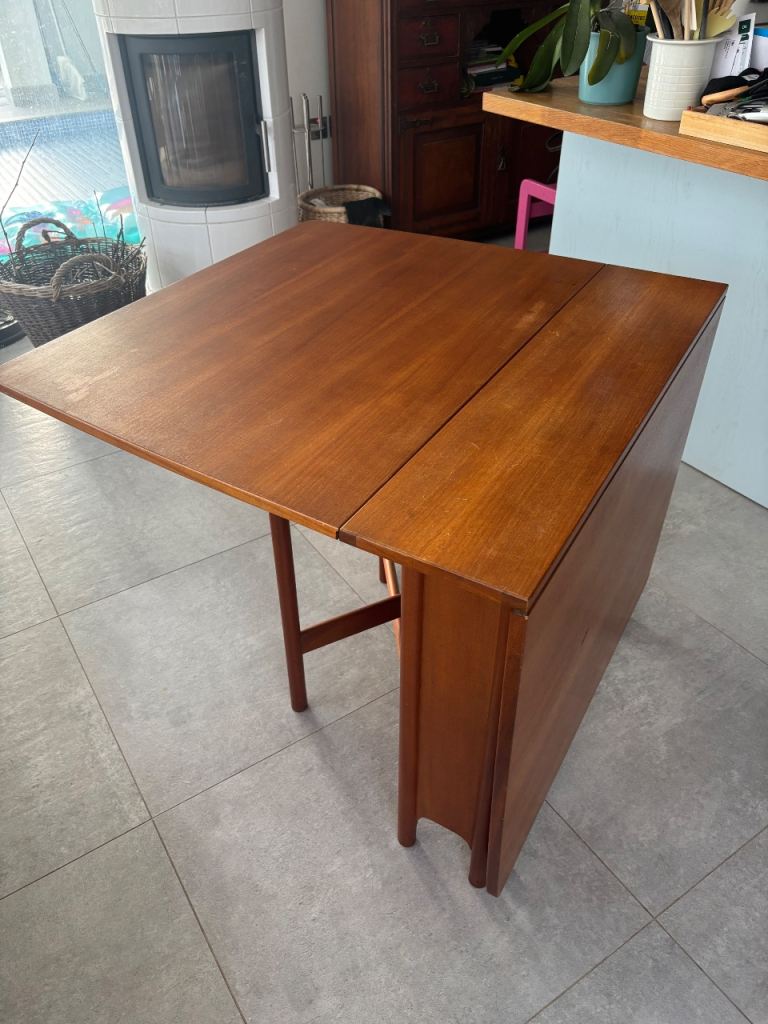 Folding dining table, retro, vgc