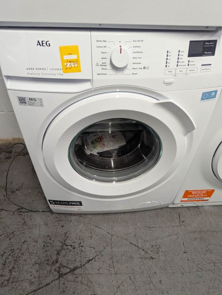 AEG L6FBK941B 9 kg 1400 Spin Washing Machine - White £379__