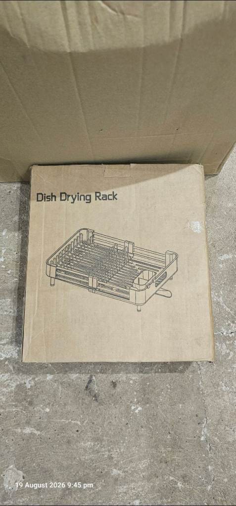New Dish Drying Rack – Black, Unused
