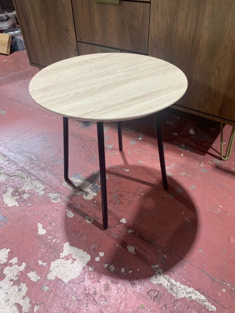 Oak effect side table 