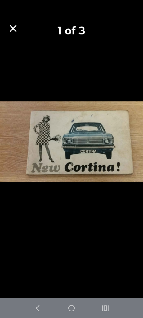 Ford Cortina MK2 owners manual 
