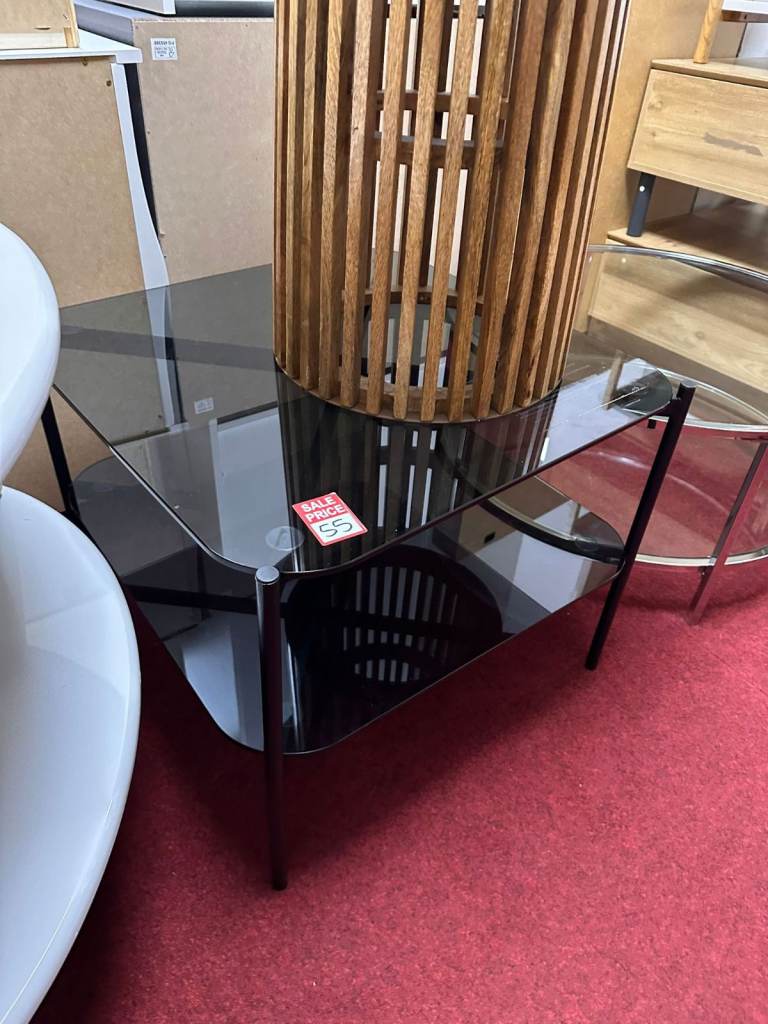 Versatile Black Glass Unit - As Good As New
