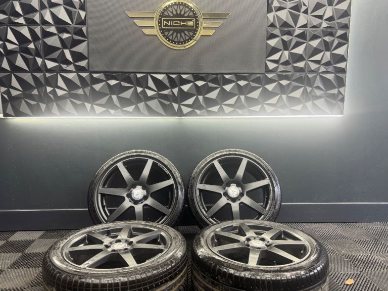 18” inch genuine amg mercedes alloys 7 spoke 5x112 wheels c e a class vito viano 63 