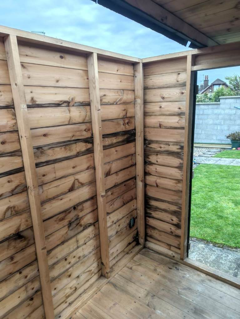 8 x 6 garden shed.