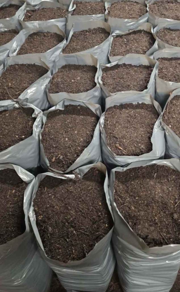 Compost and woodchip