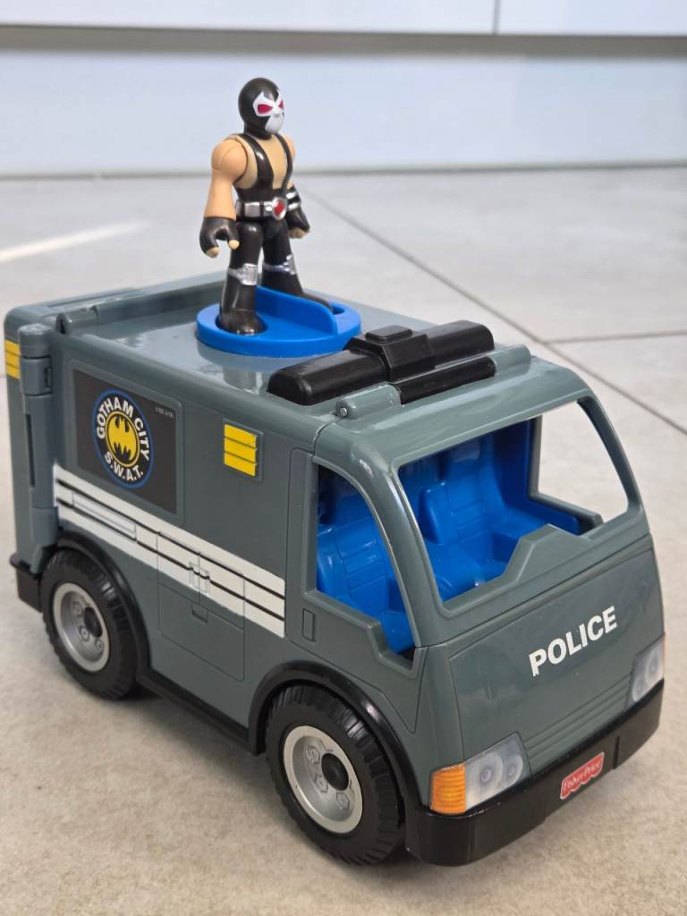 Imaginext DC Super Friends Gotham City SWAT Van & Bane Figure (Incomplete)