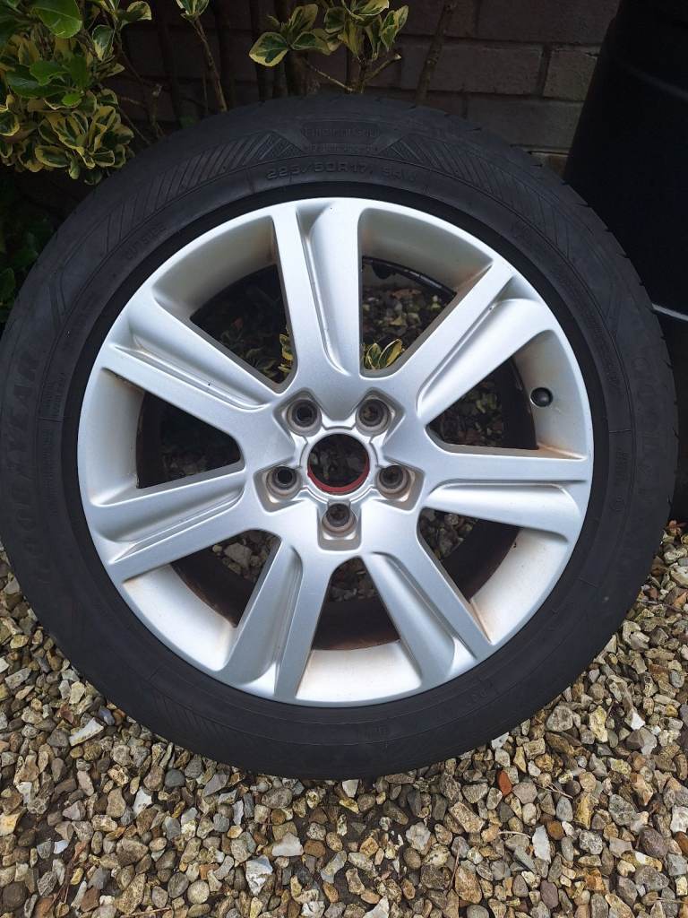 4 x Genuine Audi (will fit vw skoda) A4 Alloy Wheels 7.5J ET45 with Goodyear 225/50R17 Tyres