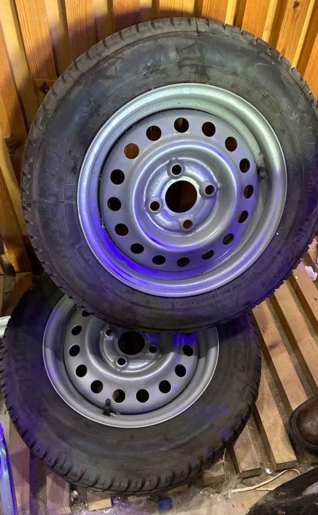 Wheels for a trailer 155 r13