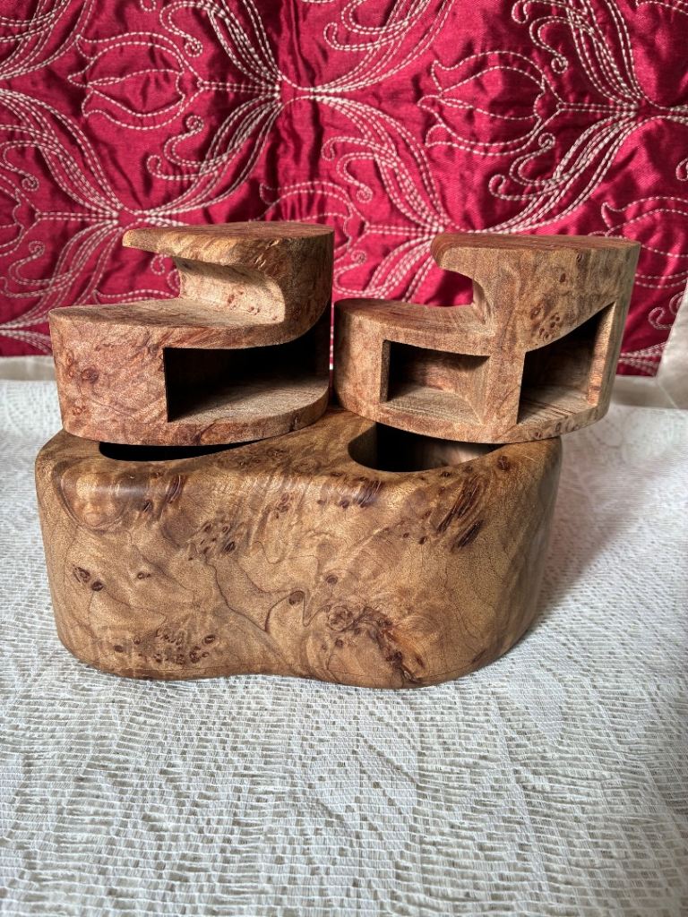 Handmade In British Columbia Canada Maple Burr Wood Keepsake or Trinket Storage Box