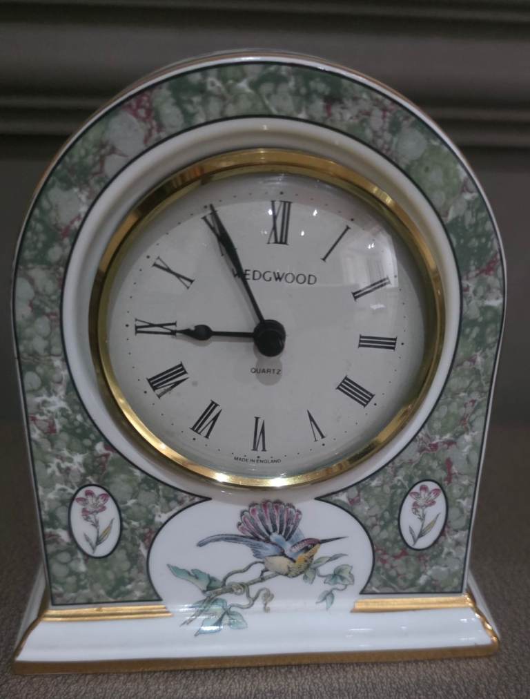Wedgwood Humming Birds Bone China Clock – As Good As New