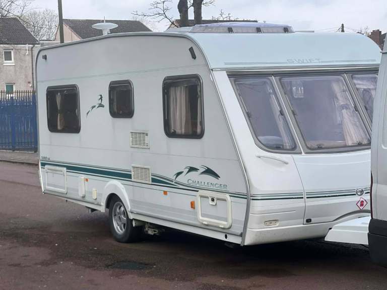 Swift fix bed caravan 