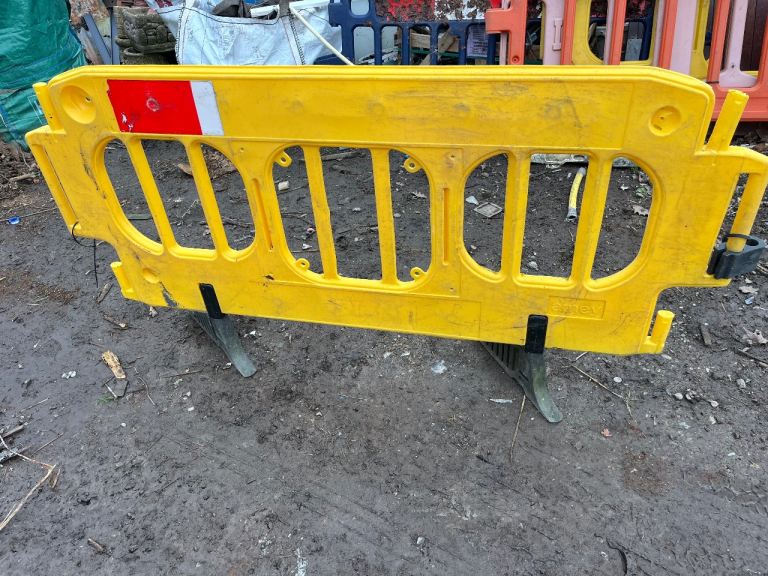 Plastic Pedestrian Walkway Traffic Barriers Price is per Barrier