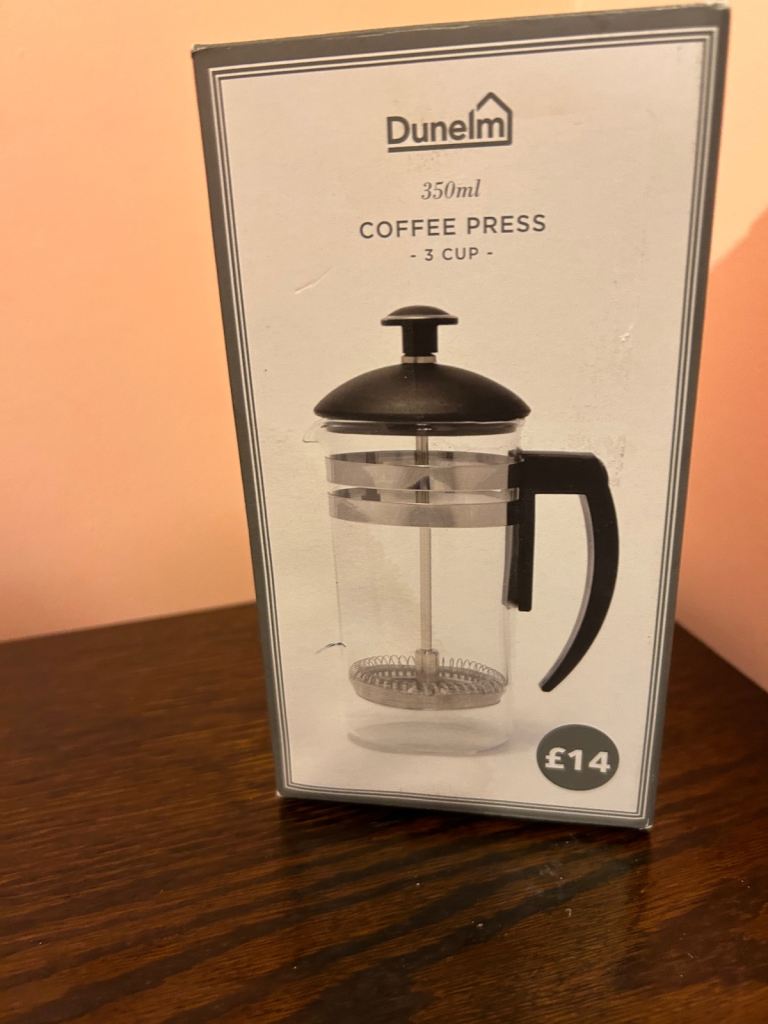 Brand new Dunelm coffee press