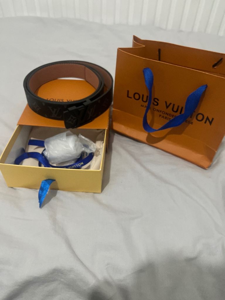 Belt Louis Vuitton LV Initiales 40mm Monogram Eclipse ⚫