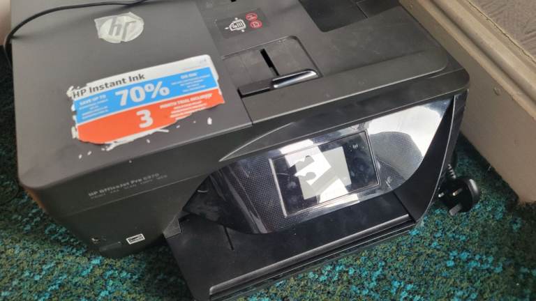 Free HP OfficeJet 6970 scan (and printer with a fault)