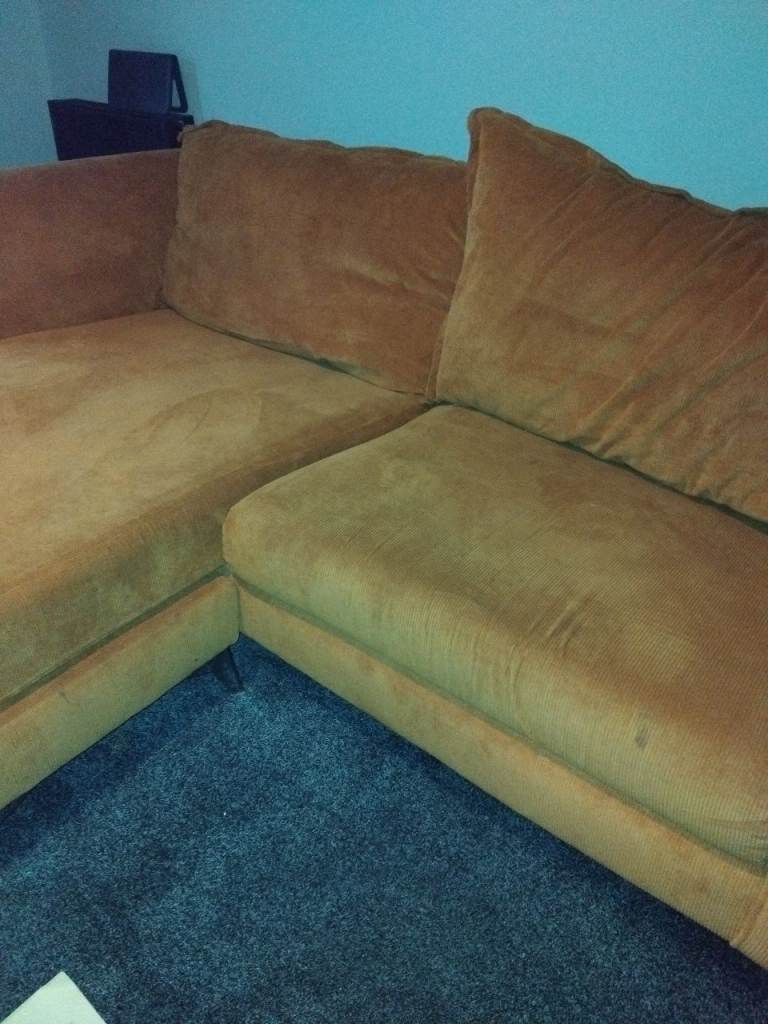 Free mustard sofa