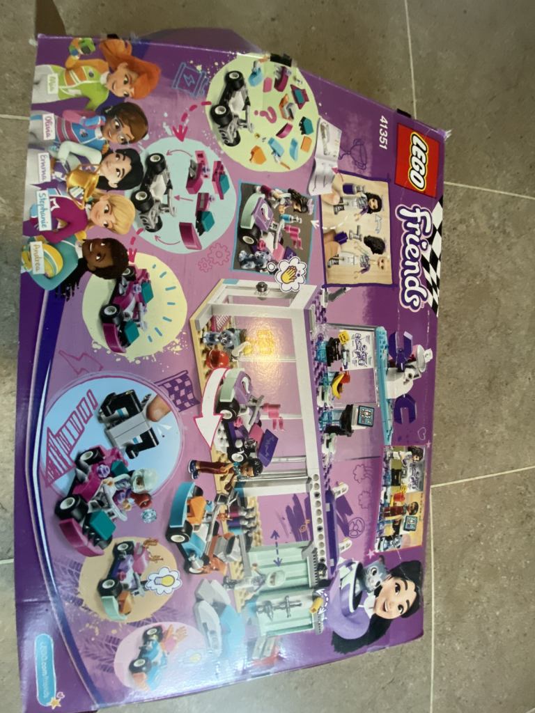 Lego friends race car set 