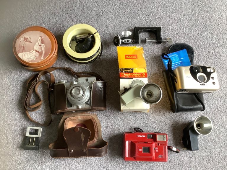 Job Lot of Vintage Cameras and Accessories – From Old Relative's Collection