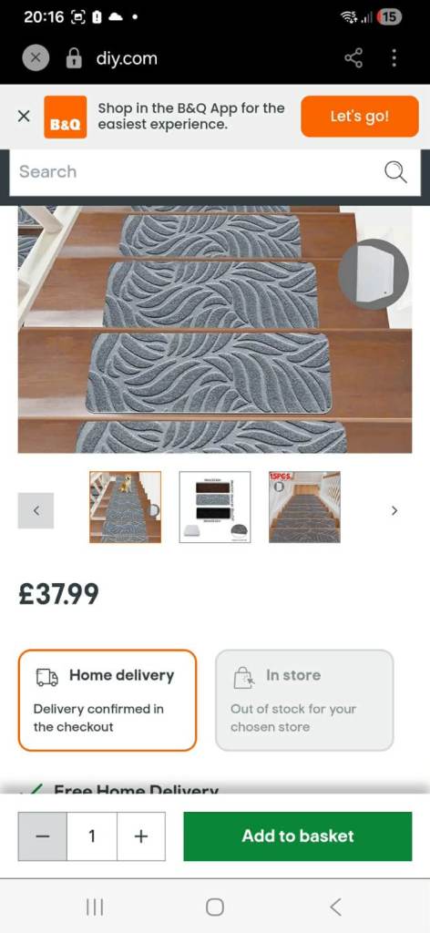  Stair carpet Have a full 15 pack of these in black same pattern