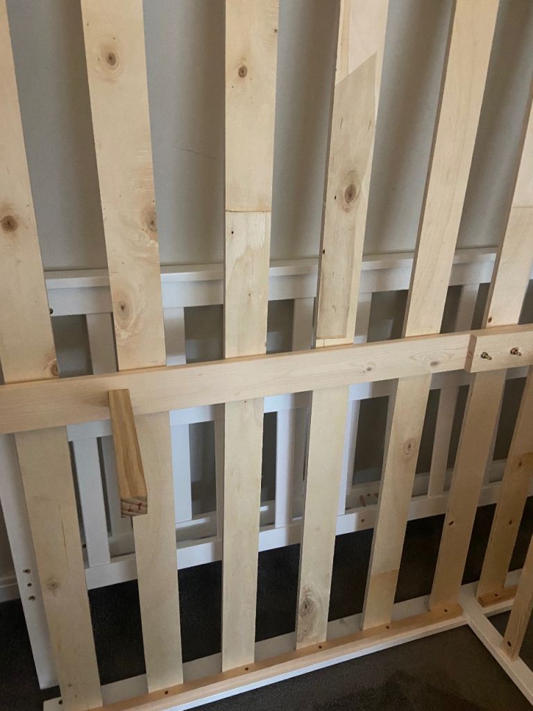 Double White Bed Frame
