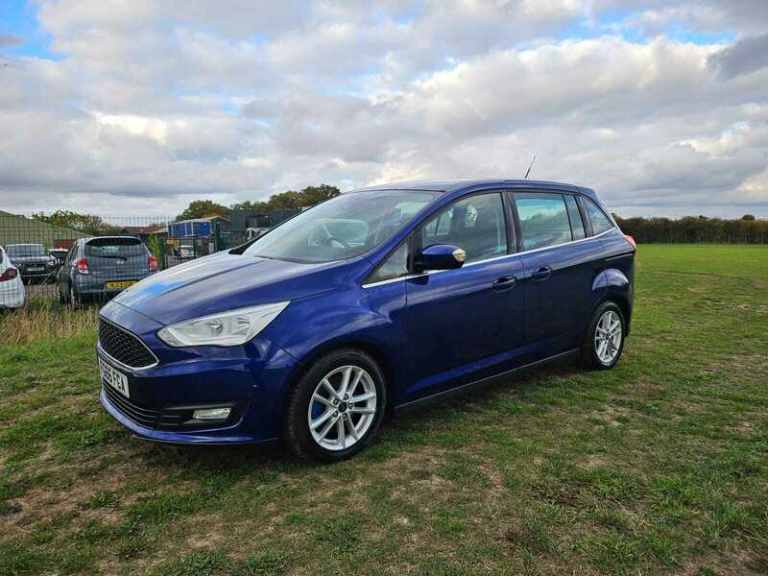 Ford C-Max GRAND ZETEC ulez petrol blue 7 seater hpi clear