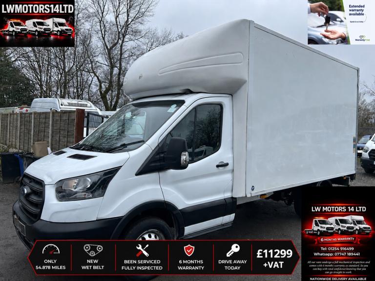 FORD TRANSIT 2.0 ECOBLUE 130BHP L3H1 LWB 13FT LUTON WITH TAIL LIFT 2021 71 REG