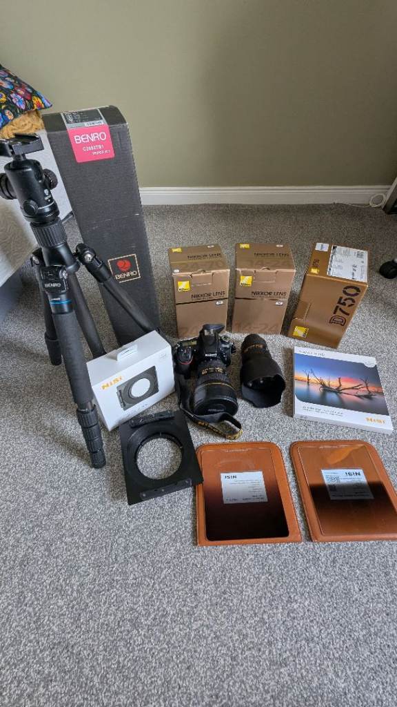 Nikon D750 Camera Kit with Lenses and Tripod