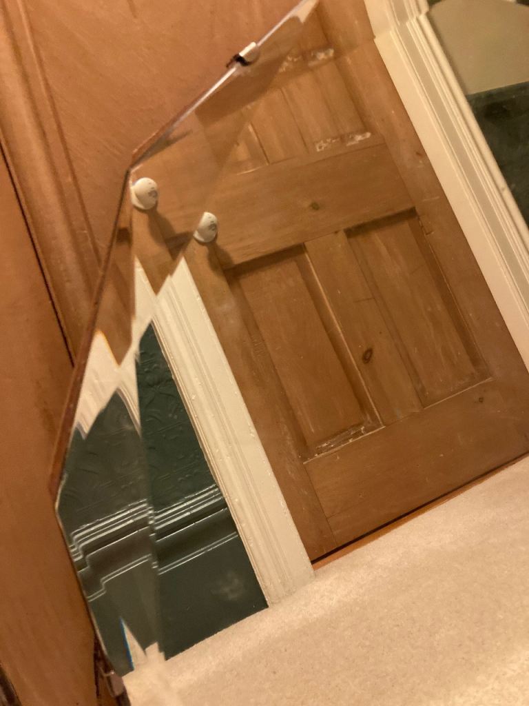 Vintage bevel edged mirror