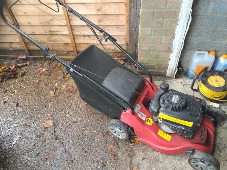 image for Mountfield petrol self propelled rotary lawnmower with grass box 4 stroke engine vgc gwo 