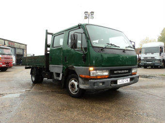 2002/52 Mitsibushi Canter Crewcab Tipper, 3.5ton. Runs and drives OK