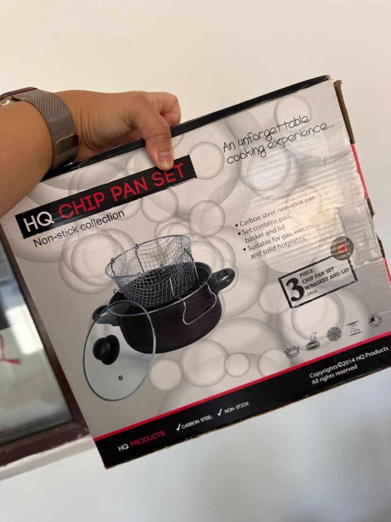 HQ Chip Pan Set - Non-stick, Carbon Steel, New in Box