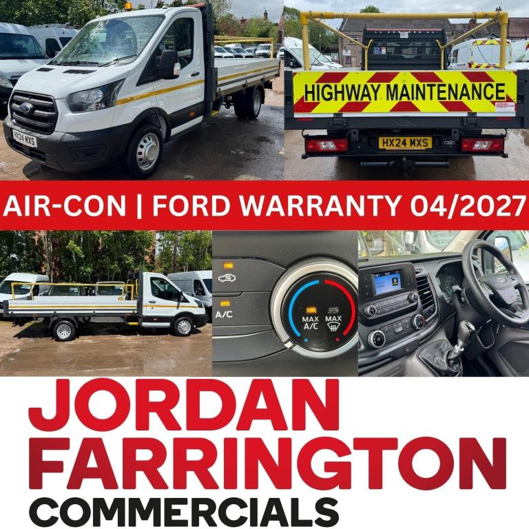 2024 FORD TRANSIT 2.0 350 L4 XLWB DROPSIDE WITH AIRCON AND ONE STOP BODY EURO 6