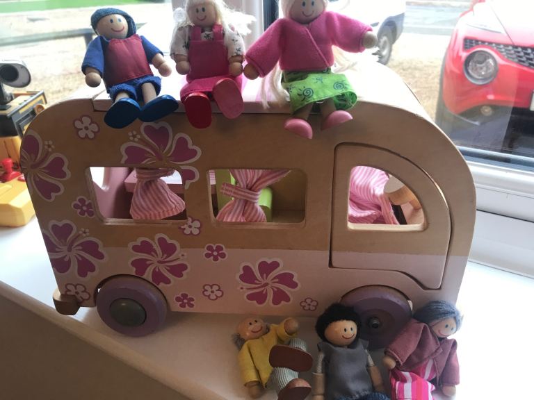 ELC Rosebud Village Farm Wooden Campervan