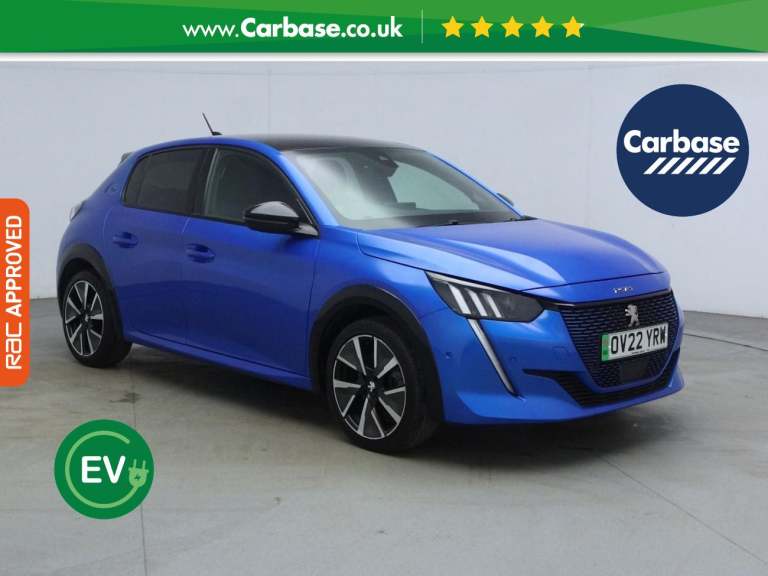 2022 Peugeot E-208 50kWh GT Hatchback 5dr Electric Auto (7kW Charger) (136 ps) Hatchback ELECTRIC...