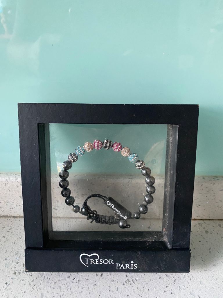 NEW WT Genuine Tresor Paris Crystal Shamballa Bracelet