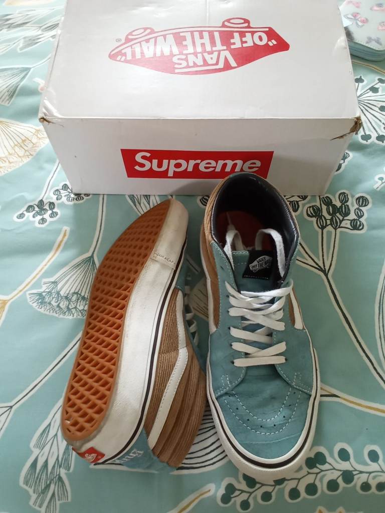 Vans xs supreme trainers UK 7 and half