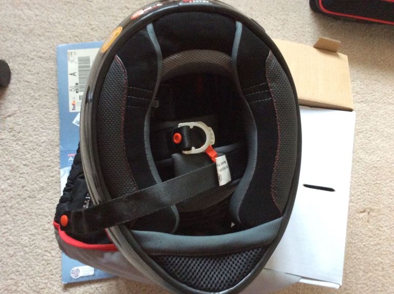 2 x motorbike helmets - Nitro Akido fibreglass helmet XS & MT Revenge Evo S