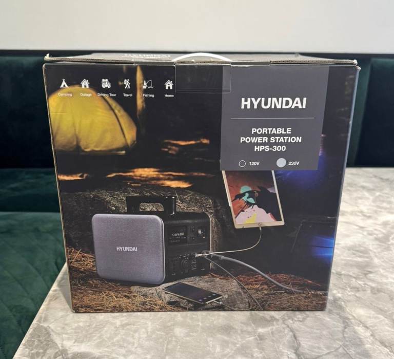 Hyundai HPS-300 Portable Power Station – 230V 600W