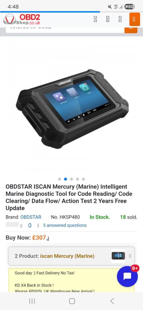 Mercury obd iscan tool 