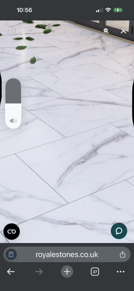 New White Marble Effect Ceramic Tiles – Still Boxed