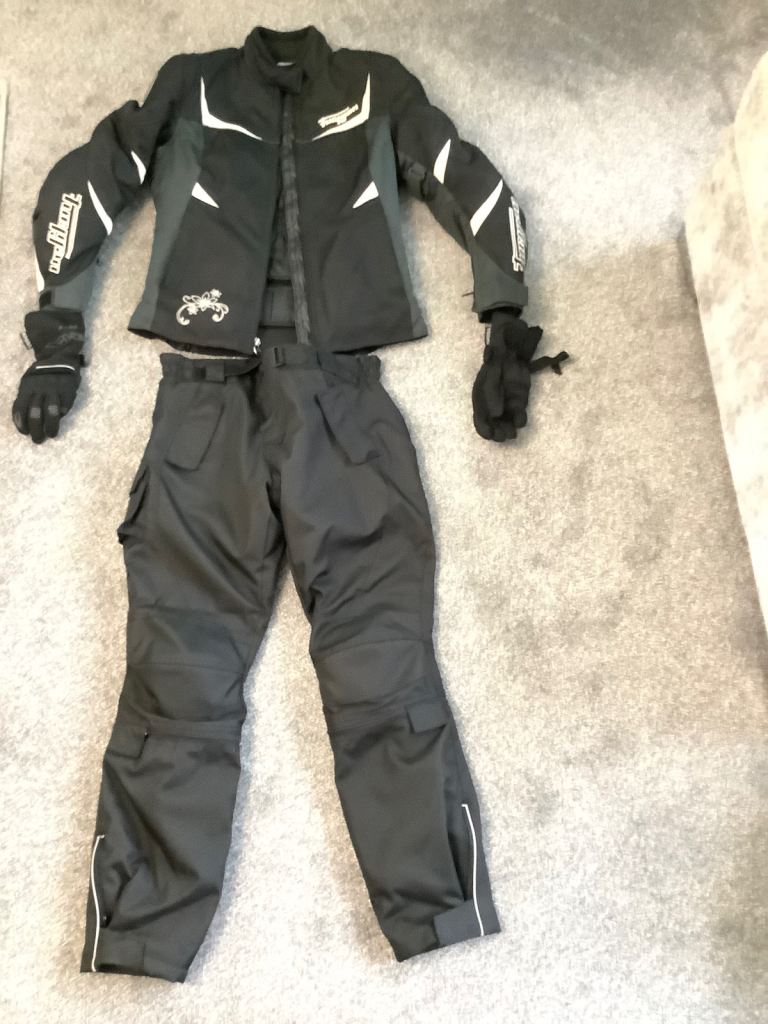 Furygan (as new) Ladies Motorbike suit and Richa Gloves