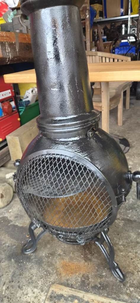 Cast iron chiminea