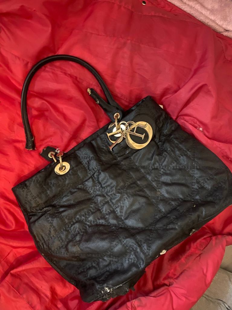 Authentic rare Lady DIOR  big bag black damaged RRP £4690