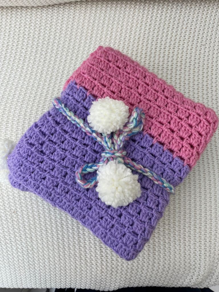 Crocheted Baby Blanket / Toddler Play Blanket Handmade