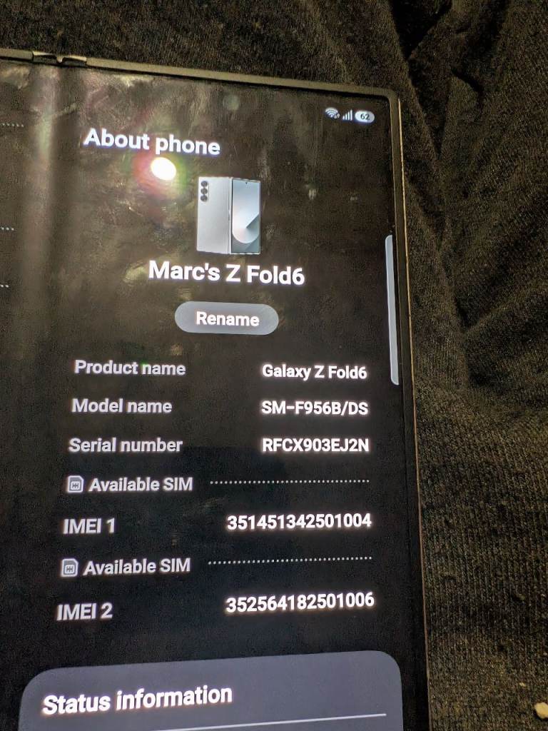 Samsung Galaxy Z Fold6 - Silver, Good Condition