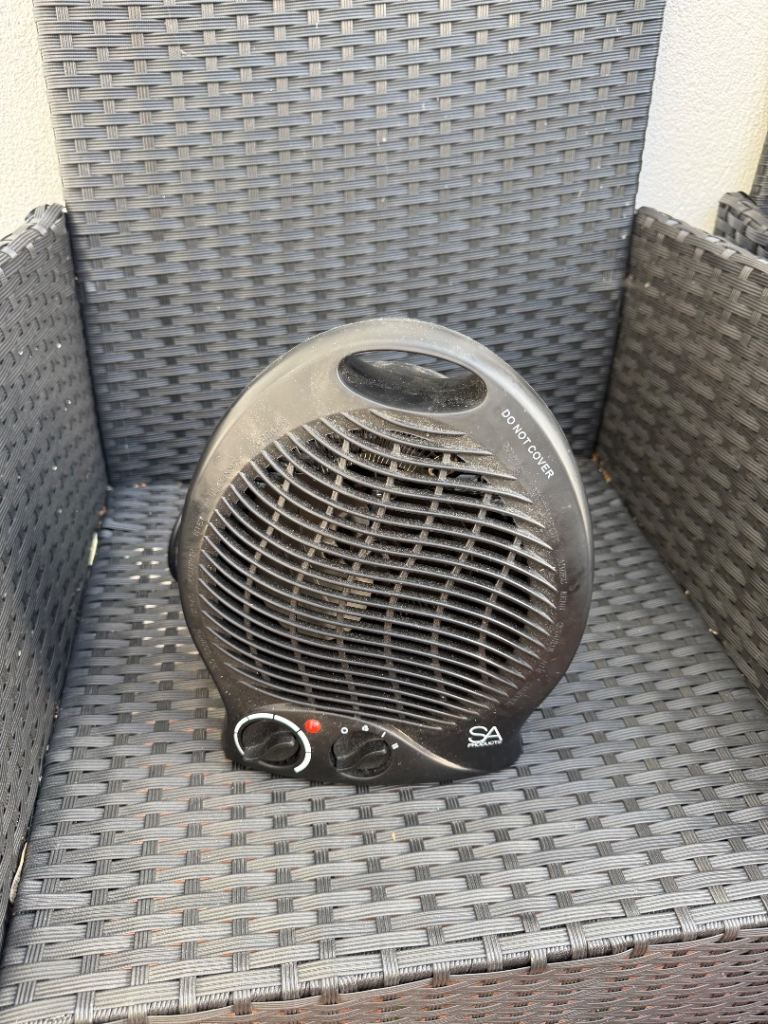 SA Fan Heater - Black, Good Condition