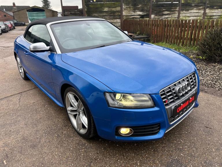 2009 Audi S5 3.0 S5 Quattro 2dr S Tronic Sprint Blue CONVERTIBLE Petrol Automatic