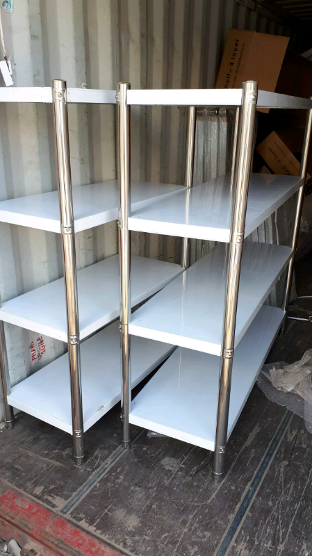 Commercial STAINLESS STEEL catering shelves 5ft BRAND NEW 